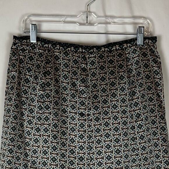 The Limited Tan Brown 100% Silk Y2K Feminine Soft Girl Skirt NWOT Size 10 - Picture 2 of 11